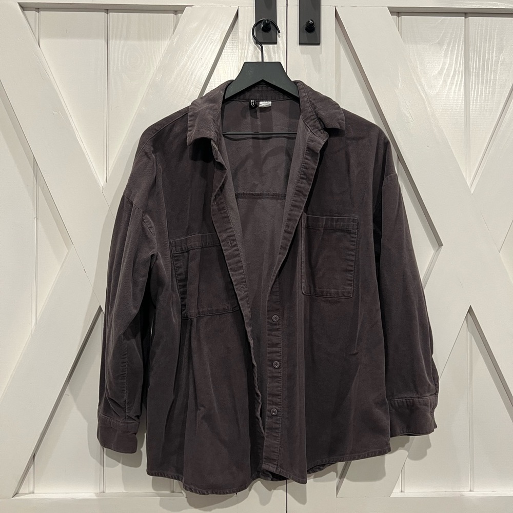 Oversized button down